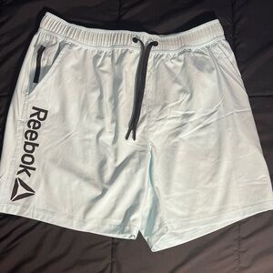 Reebok Blue Swim/Athletic Shorts with Elastic Waistband NWOT